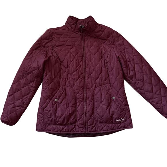 Eddie Bauer Dark Berry Year Round Quilted Field Full Zip Jacket Size XL - Picture 4 of 10